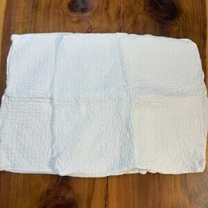 Restoration Hardware Pillow Sham LOT OF 2 Linen Quilted Square P3-14